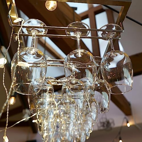 Uxcell 4Pcs 10-Inch Stemware Wine Glass Rack