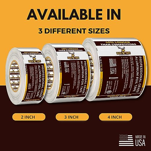4 Pack Buck Heavy Duty Duct Tape 2 Inch x 216ft