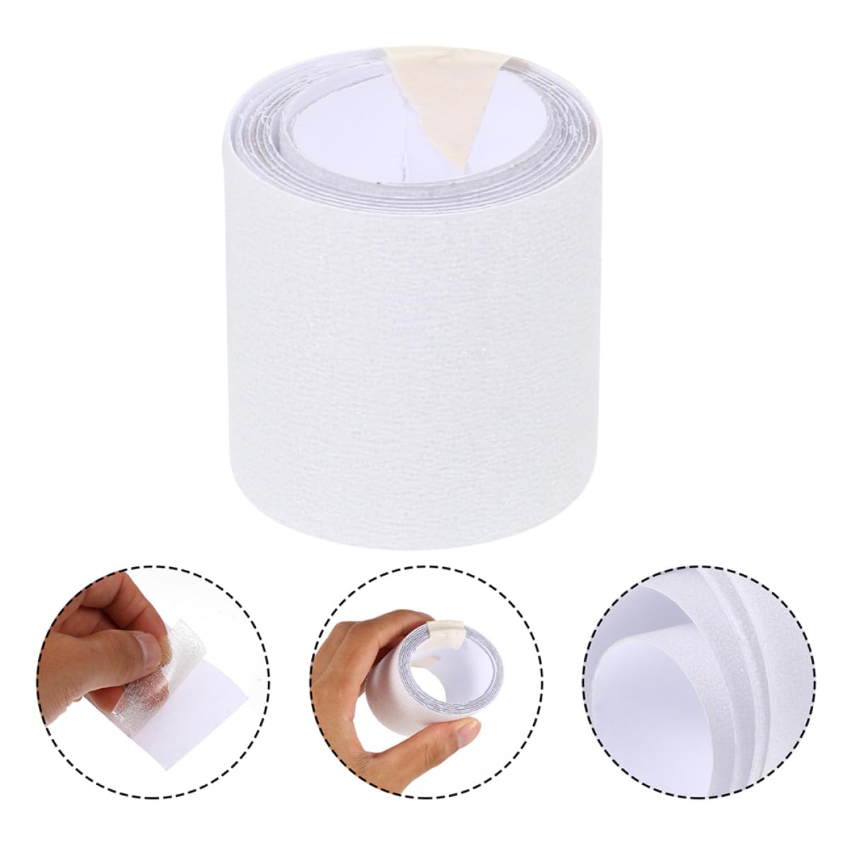 ULTECHNOVO 2 Rolls Non-Slip Transparent Duct Tape for Stairs and Pool