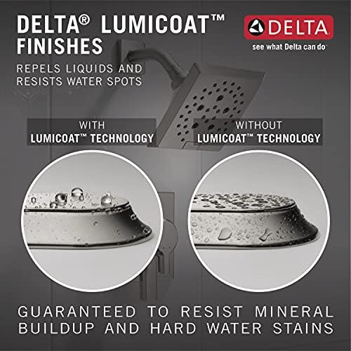 Delta 4-Spray Touch-Clean H2Okinetic In2ition 2-in-1 Shower Head