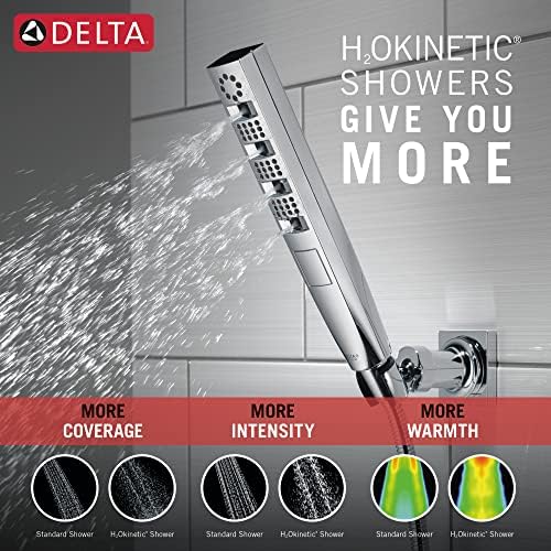 Delta Faucet Tetra H2Okinetic Handheld Shower with Hose