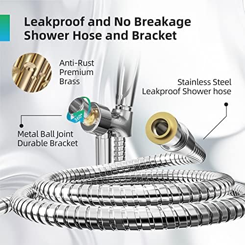 BESAQUO 10 Functions High Pressure Handheld Shower Head