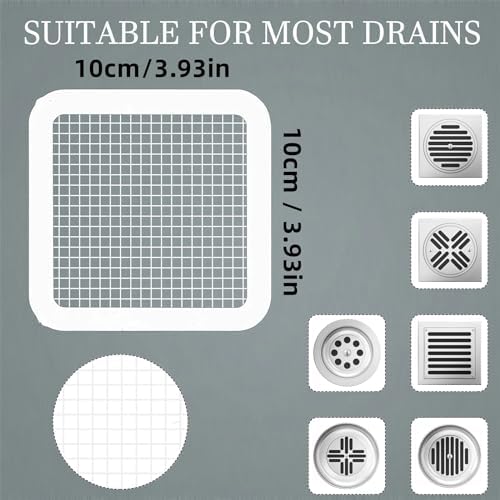 GYLCTOM Disposable Shower Drain Hair Catcher Sticker 30PC