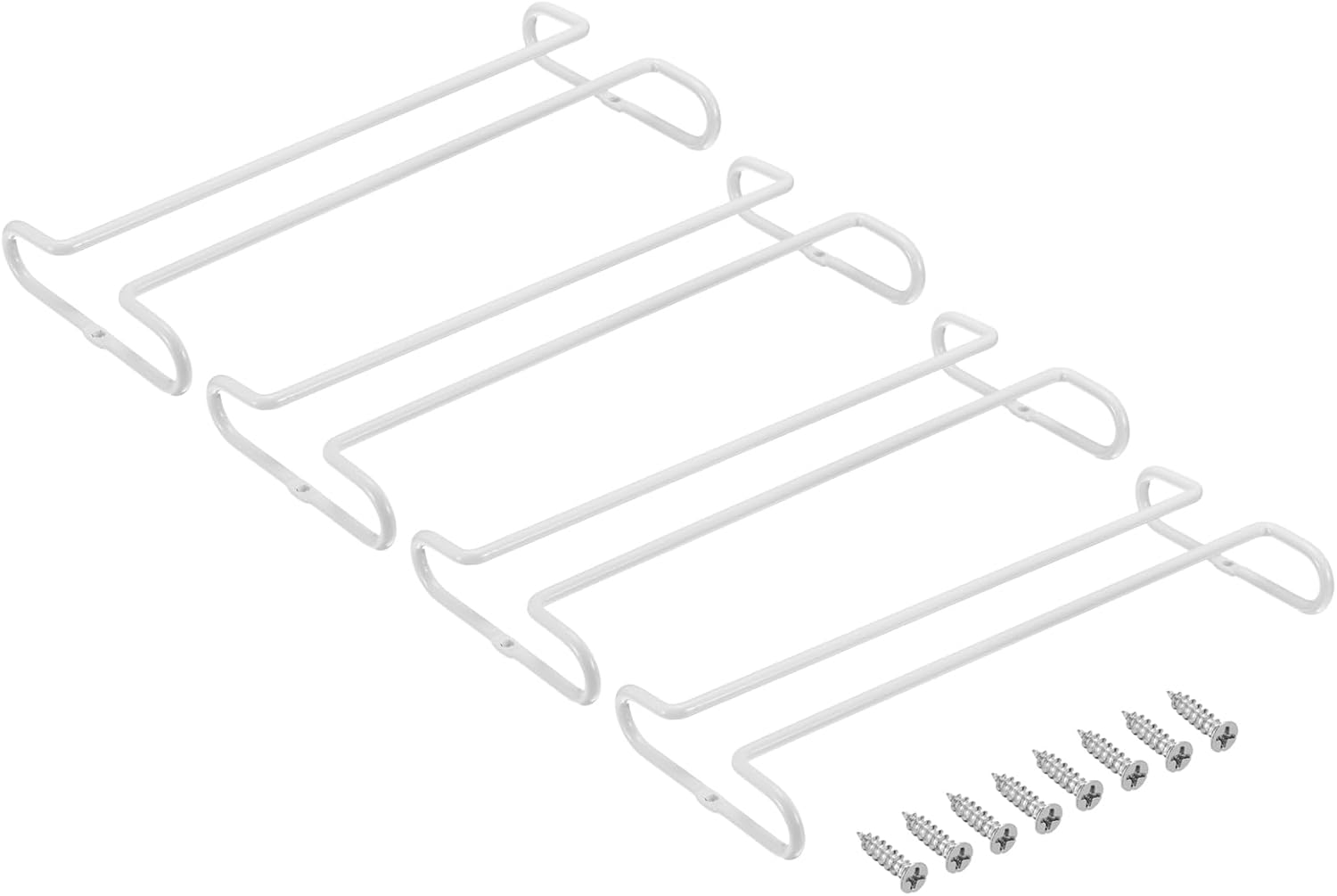Uxcell 4Pcs 10-Inch Stemware Wine Glass Rack