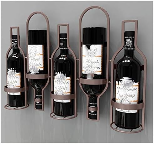 BOCbco Wall Mounted Wine Rack - 5 Bottle Holder