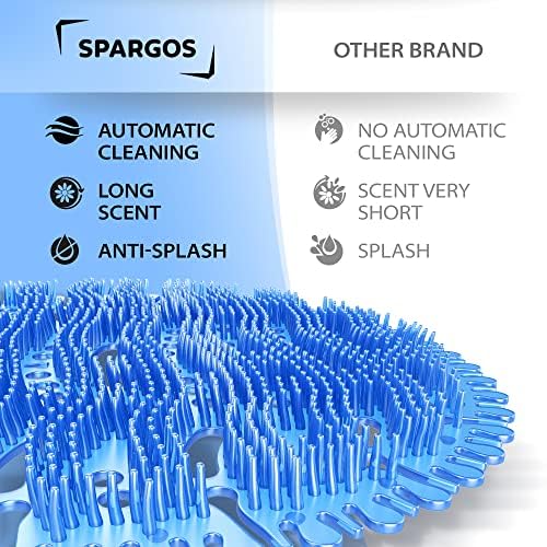 SPARGOS Urinal Deodorizer 50 Pack - Fresh 3D Wave Anti-Splash