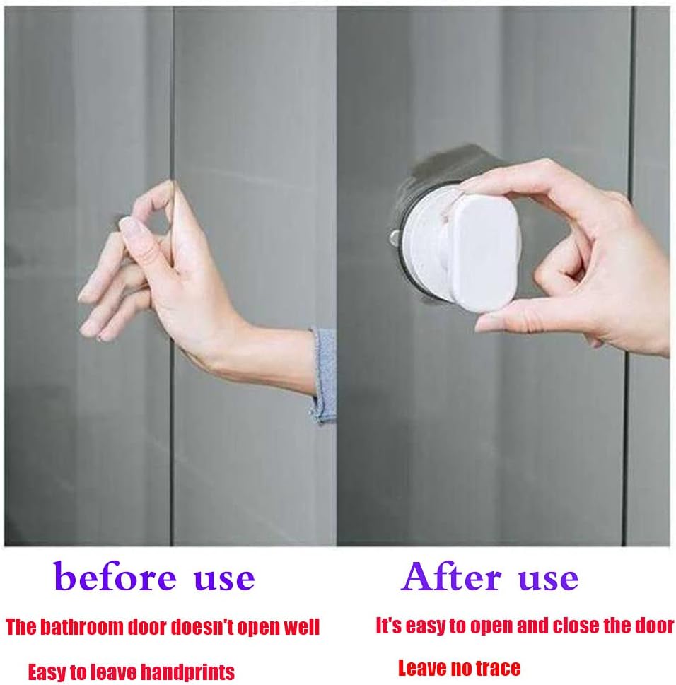 WANLIAN Suction Cup Door Handle for Glass and Bathroom Use
