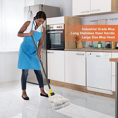 KeFanta Heavy Duty Wet Mop with 60 Long Handle 1