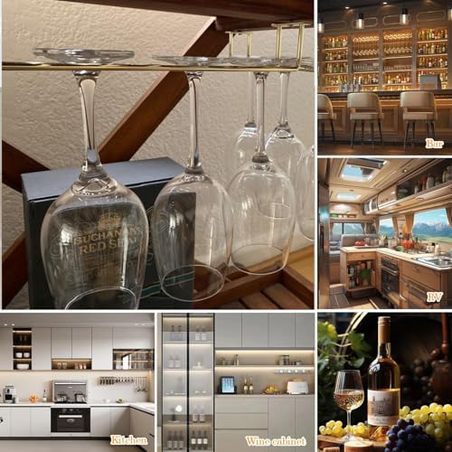 4PCS 106 Inch Wine Glass Rack - Stainless Steel Stemware Holder