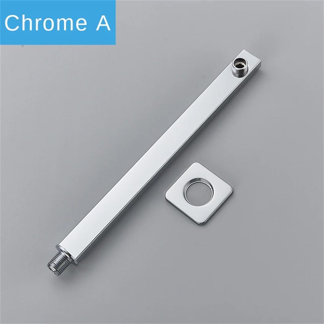 Durable Wall Mounted Shower Arm Chrome Brushed Nickel Matte Black