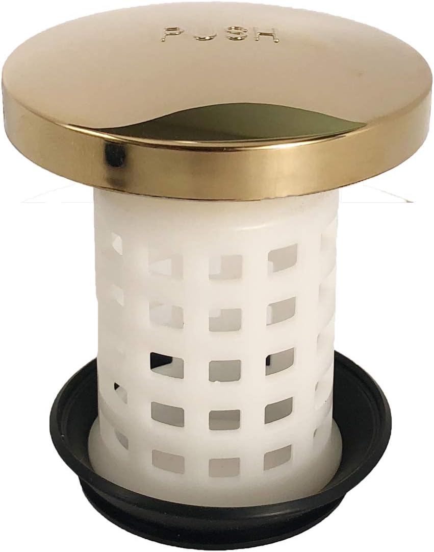 PermaFLOW Universal Tub Drain Hair Catcher with Replaceable Finish