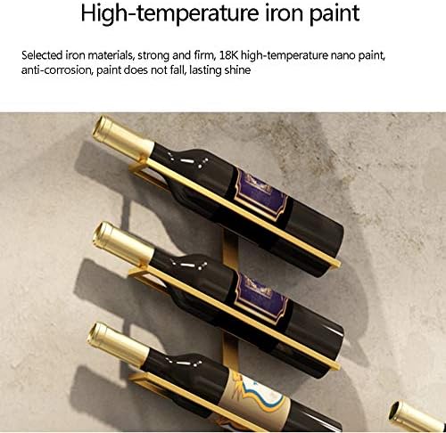 Simple Iron Art Wall Hanging Wine Rack 1