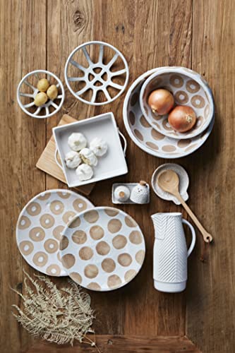 Mud Pie Textured Stoneware Salt Pepper Set 1