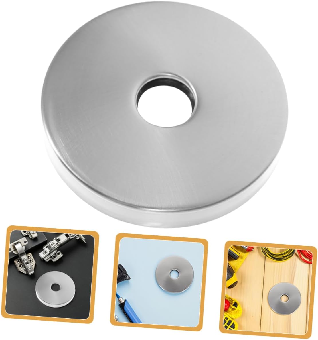 Gadpiparty 2 Pcs Stainless Steel Shower Flange Covers 1