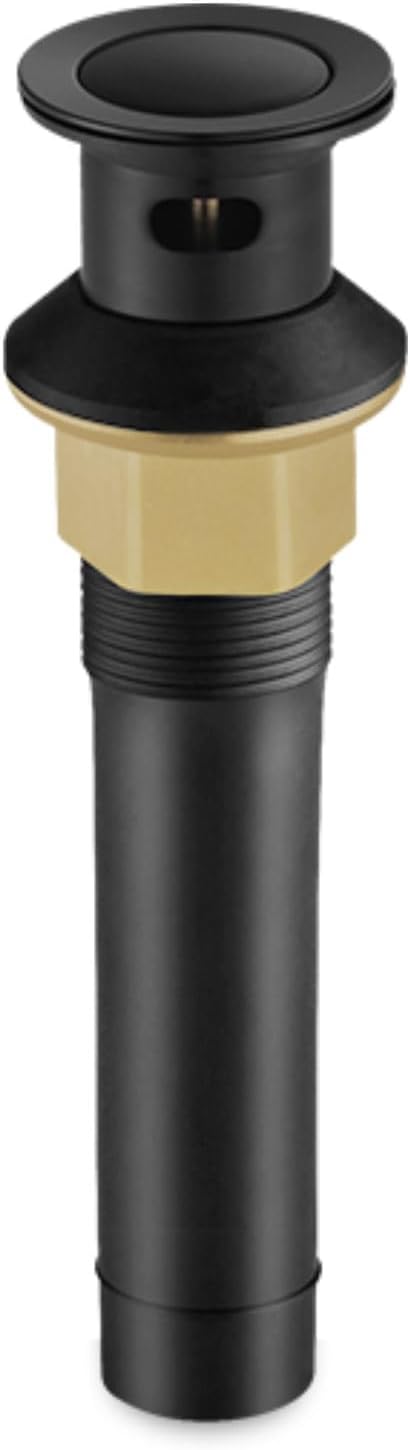 PARLOS Pop Up Sink Drain Stopper Matte Black