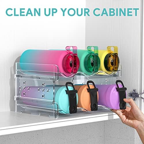 Areforic 2 Pack Stacking Water Bottle Organizer