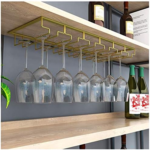 Upside Down Goblet Stemware Racks - Wall-Mounted Metal Wine Holder