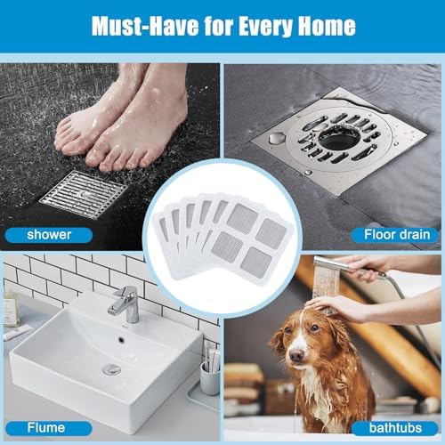 50PCS Pack Disposable Hair Catcher Shower Drain Cover