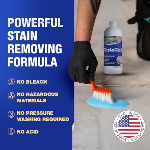 Fusion CreteCare Heavy Duty Oil Stain Remover for Concrete Surfaces
