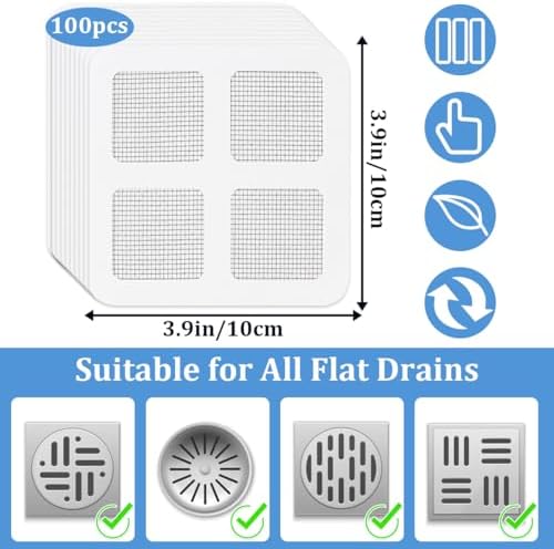 TORIHIKI Disposable Drain Hair Catcher 100 Pcs
