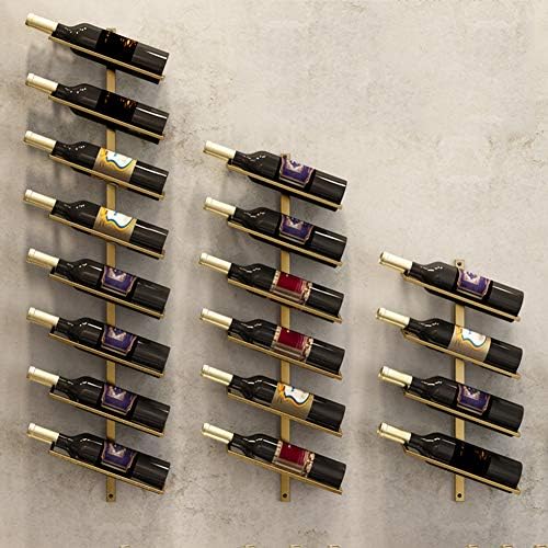 Simple Iron Art Wall Hanging Wine Rack 1