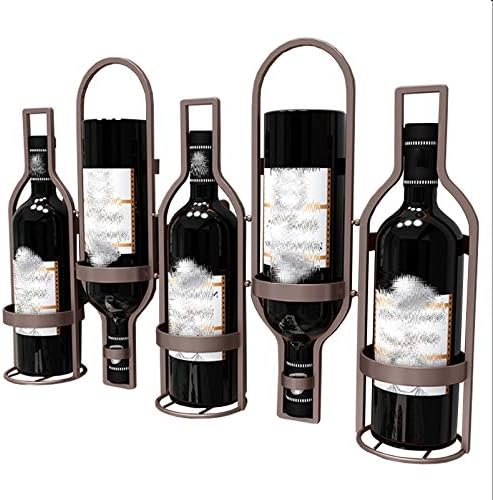 BOCbco Wall Mounted Wine Rack - 5 Bottle Holder