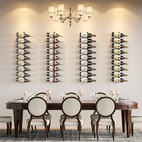 Sonyabecca 9 Bottle Wall Wine Rack - Detachable Sturdy and Versatile