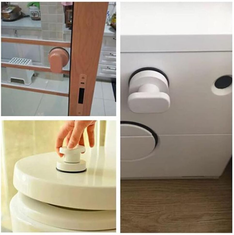 WANLIAN Suction Cup Door Handle for Glass and Bathroom Use
