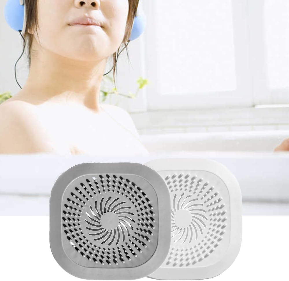 Pagabach Hair Catcher Silicone Drain Cover 2 Pack