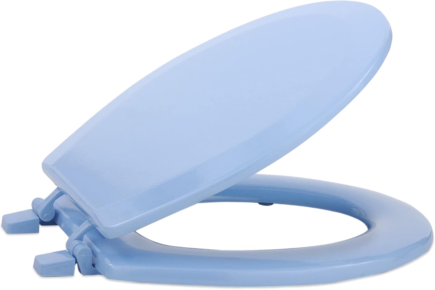 Standard Wood Toilet Seat in Light Blue 17 Inch