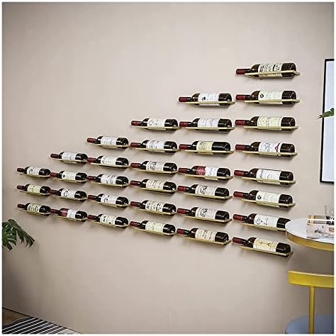 ALDEPO Gold Wall Mounted Wine Holder Rack