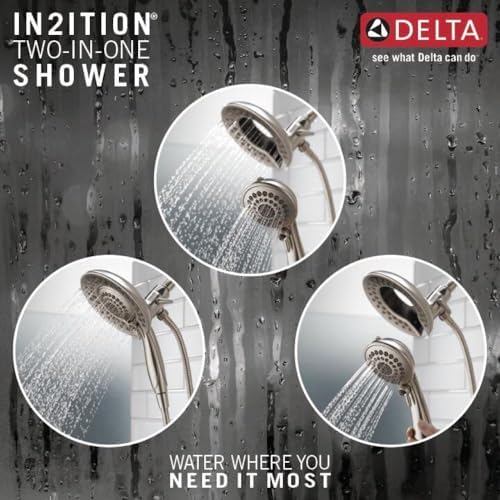 Delta In2ition 2-in-1 Dual Shower Head with Handheld Spray