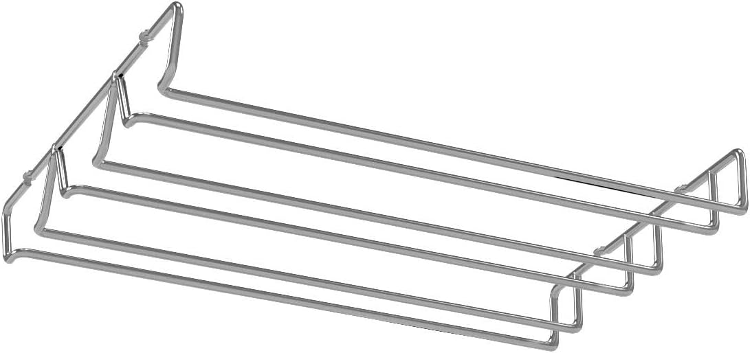 DecoBros Under Cabinet Stemware Rack Holder Chrome
