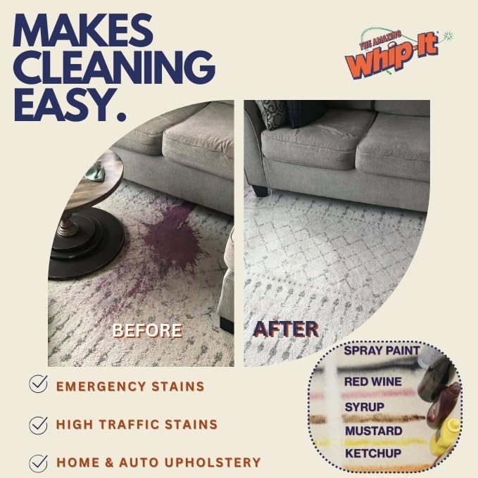 THE AMAZING WHIP-IT Multi Purpose Stain Remover 32 OZ
