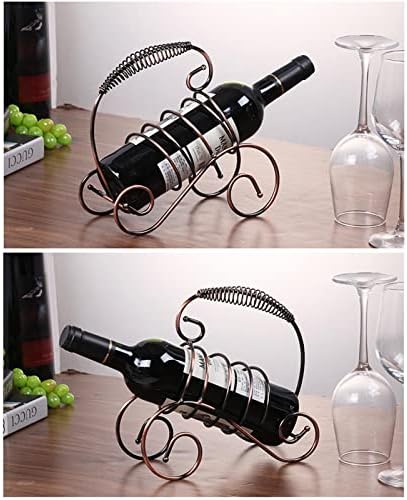 JUSHZ Iron Wine Rack with Strong Base and Elegant Design