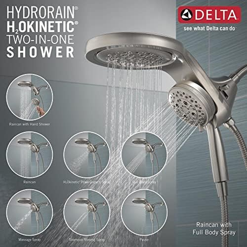 Delta HydroRain 5-Spray Dual Shower Head and Handheld Set