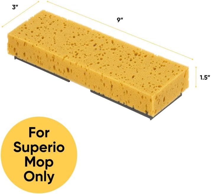 Superio Sponge Mop Refill 9x3 - 65 Screws