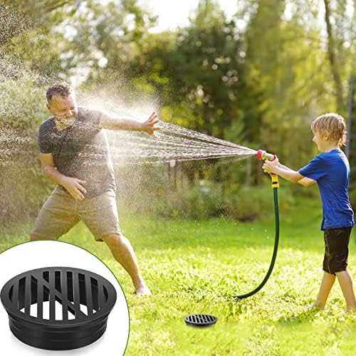 Taiyin 8 Pcs 45-inch Plastic Round Grate Cover Black