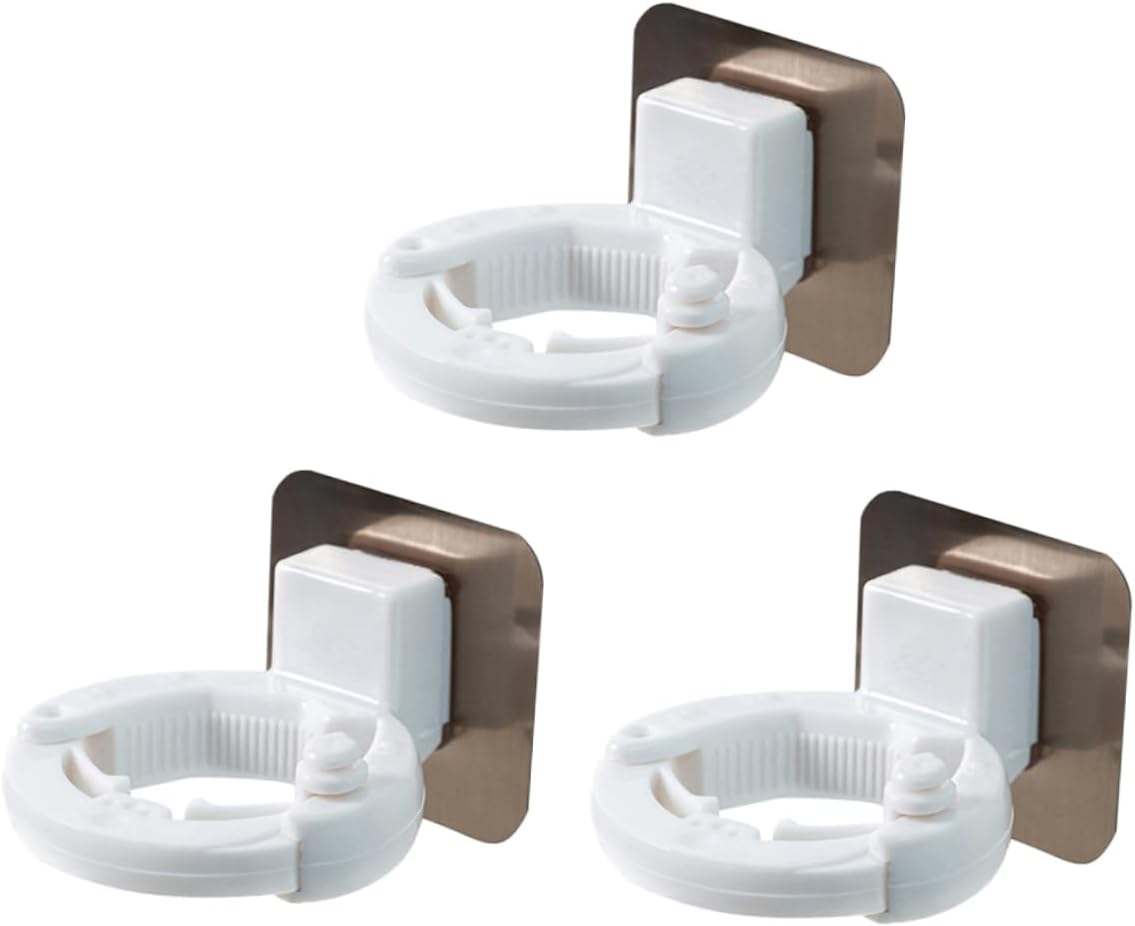 PRETYZOOM 3Pcs Adhesive Wall Mounted Shower Gel Holders