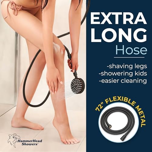 HammerHead Showers All Metal 275 Inch Slide Bar Set with Handheld Shower Head