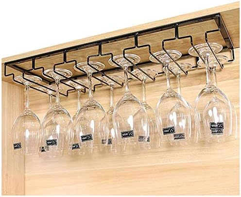 Floating Wall-Mounted Iron Wine Racks Durable Metal Cup Holder