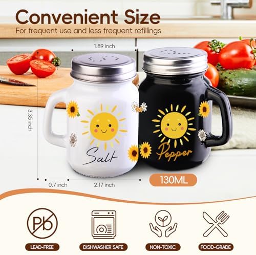 BSEROBS 2 Pack Sunflower Salt Pepper Shakers