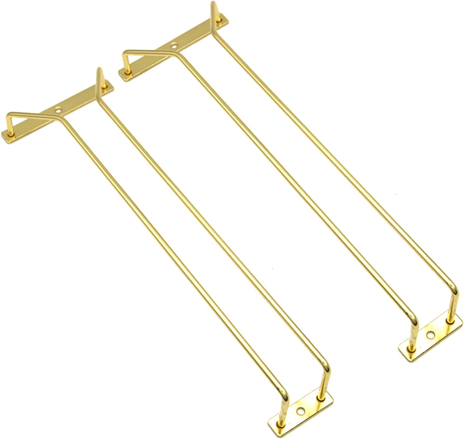 RedDreamer 14-Inch Gold Wine Glass Rack Set of 2 1