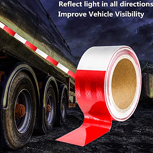 2 x 32 Reflective Safety Tape Red White