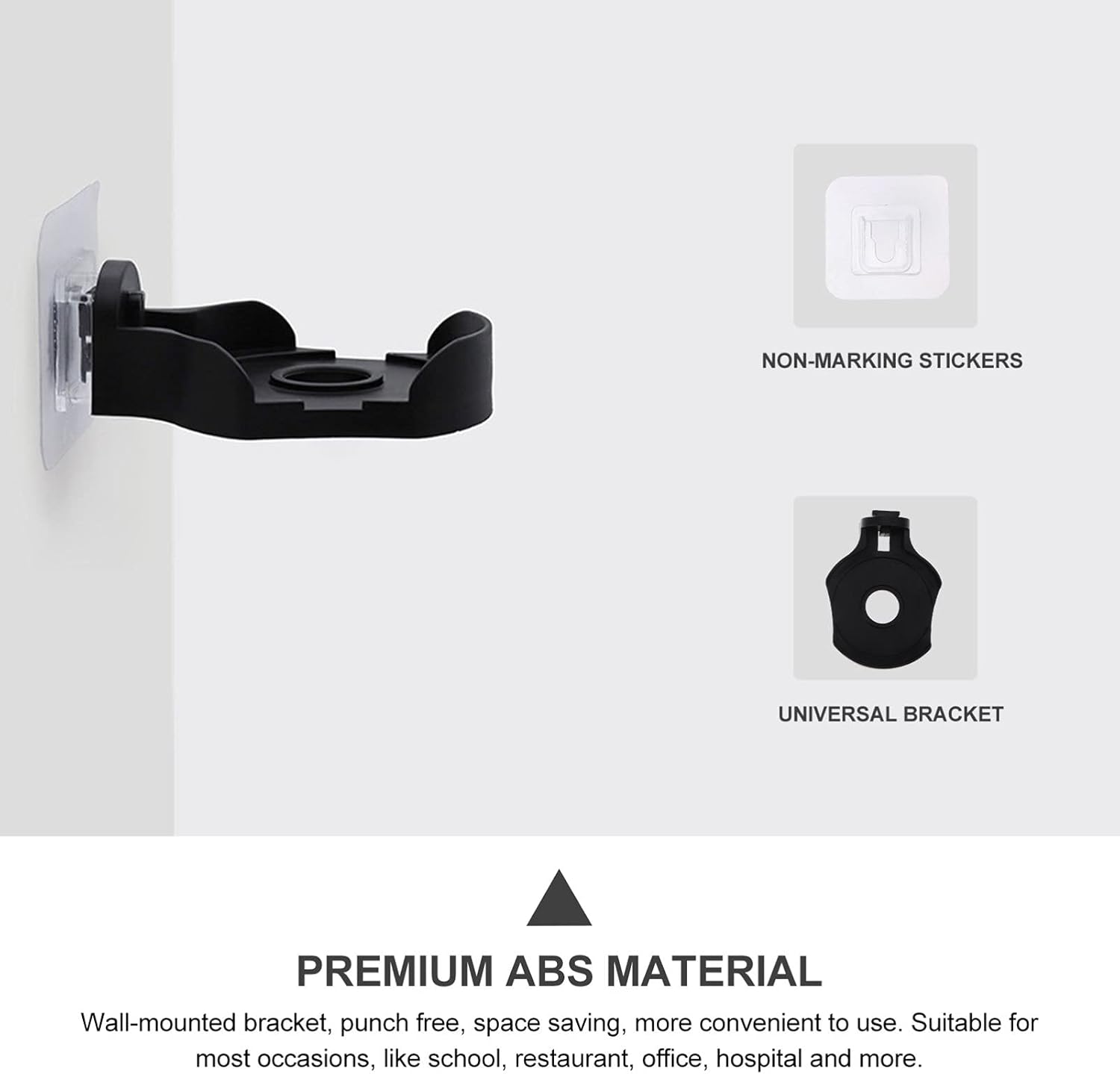 Healifty 2 Sets Wall Bracket for Soap Dispenser and Mobile Phone Holder