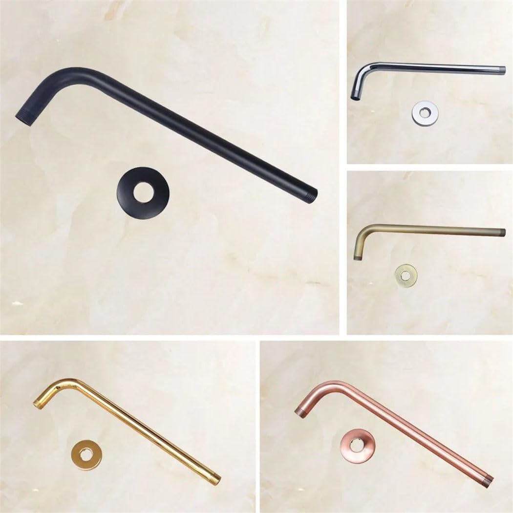 Gold Black Antique Brass Shower Arm 12 Inch Extension Pipe
