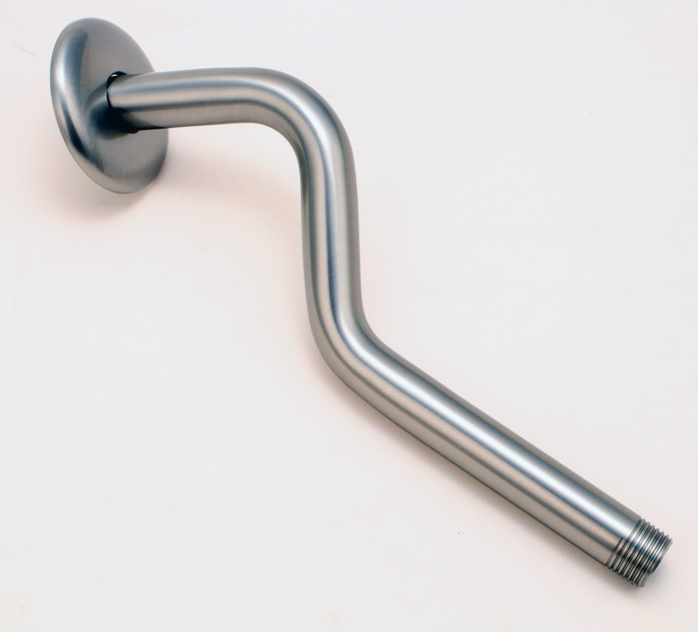 Z-style Shower Arms with Flanges 7 Inch Lower Brush Nickel Finish
