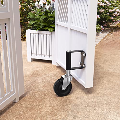 Ronlap Heavy Duty Gate Wheels 220 Lbs 4 Inches 2 Pack Black