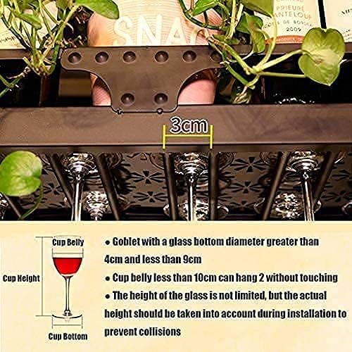 Vintage Wall Mounted Wine Rack Iron Art