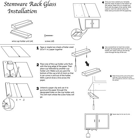 Rustic State Vigo Adjustable Stemware Rack